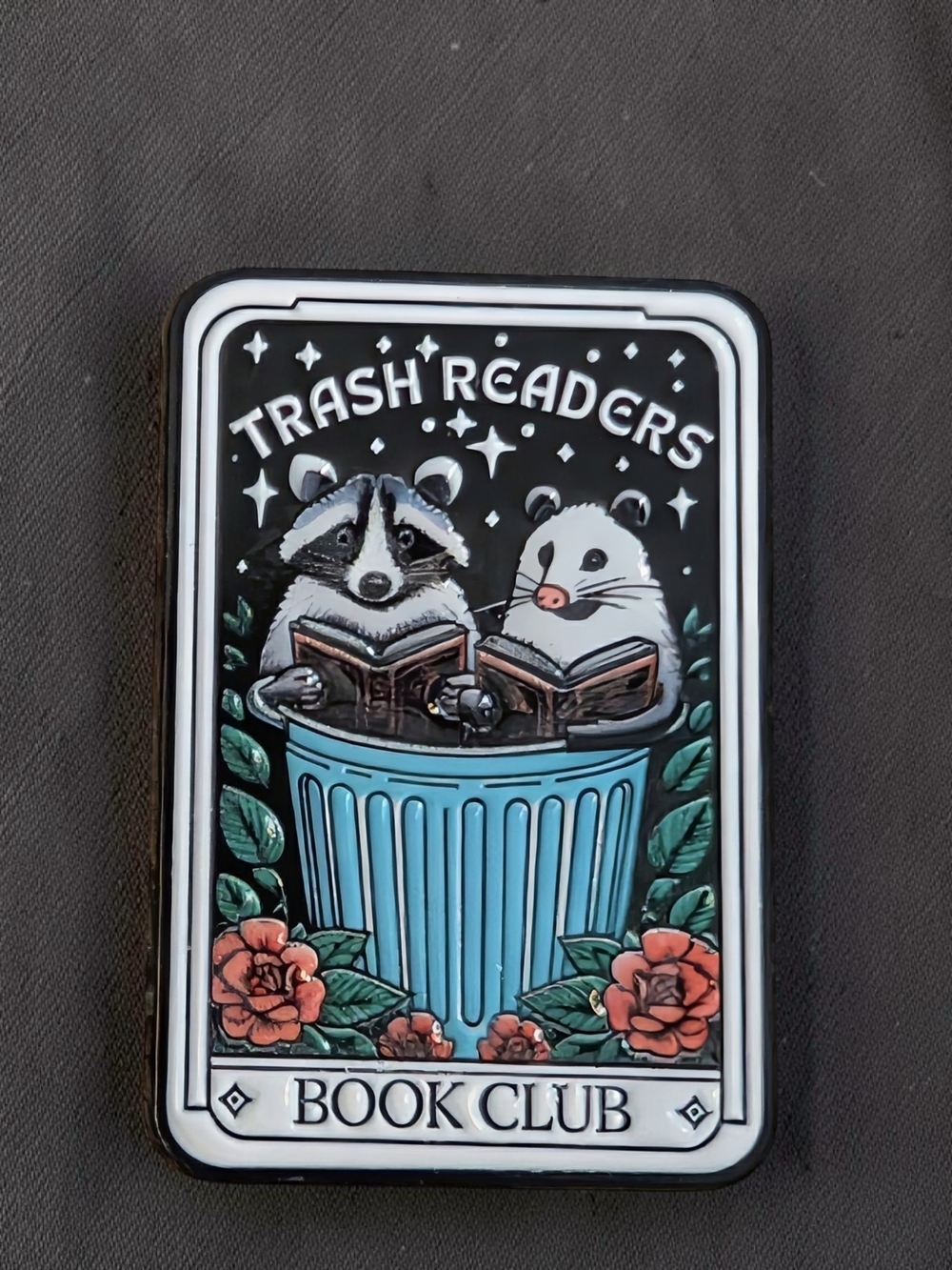 Trash Readers Book Club Enamel Pin